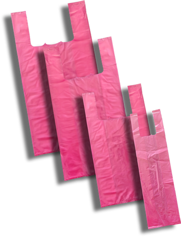 Burgundy Plastic Bags - LDPE Material