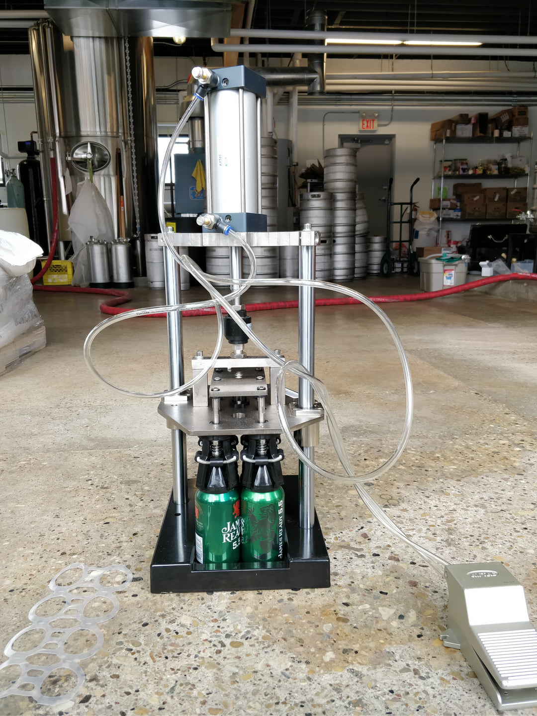 Piston Ringing Machine Pneumatic 6-Pack Ringing Machine | Plastic & Cardboard ...