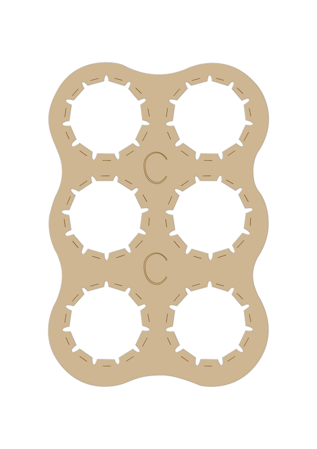 6 Pack Cardboard Rings (Choose from 500, 1000 or 2000 ...