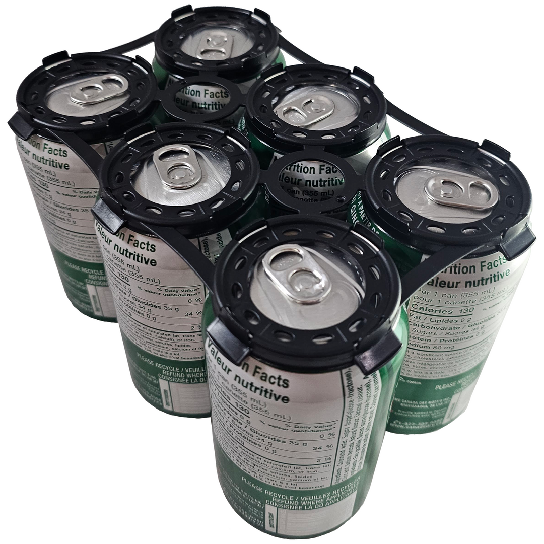 6-Pack Reusable Hard Plastic Can Carrier | Wholesale | 500/Box ...
