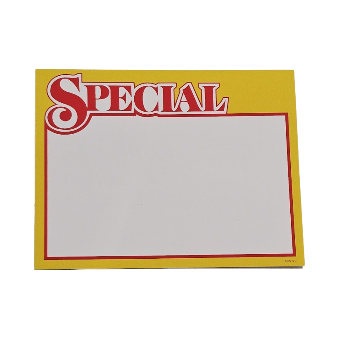 special retail price signs 7 x 5.5 inches for liquor store displays
