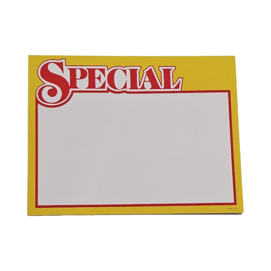special retail price signs 7 by 5.5 inches 100 per box