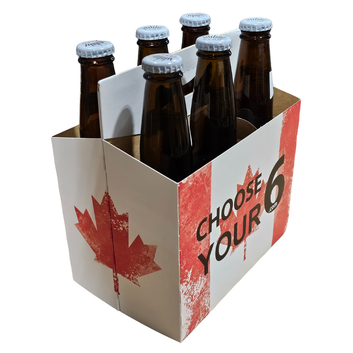 Canadian flag 6 pack beer bottle carrier choose your 6 150 per box