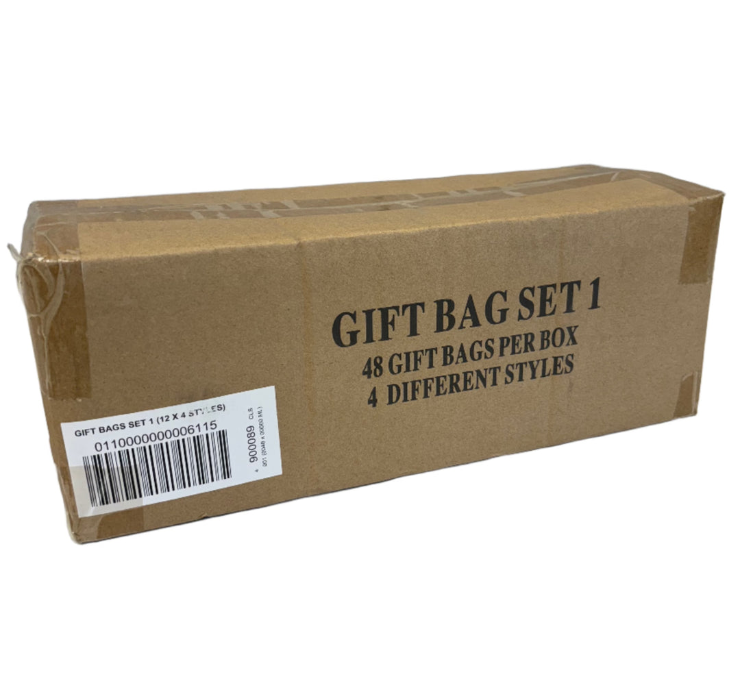 Gift Bag Set 1   -   48 Gift bags in 4 different Styles