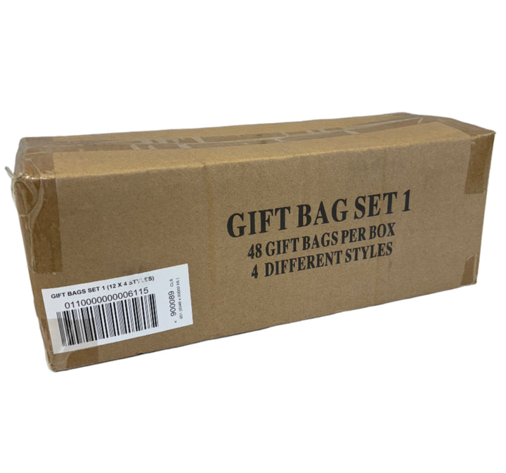 Gift Bag Set 1   -   48 Gift bags in 4 different Styles