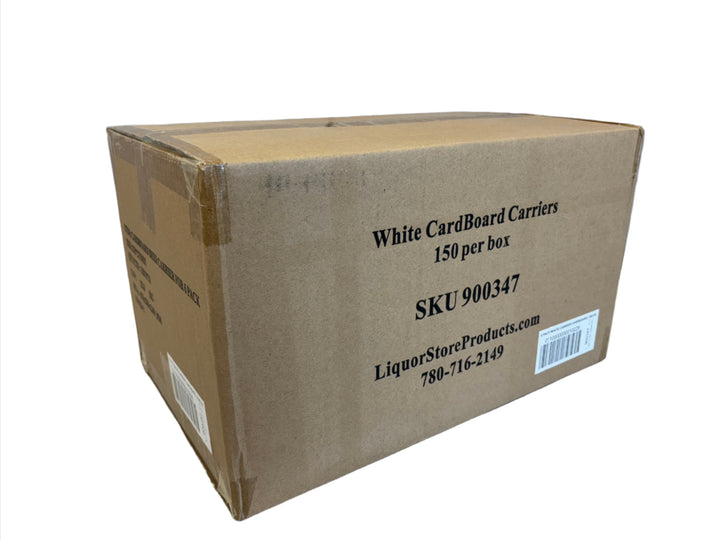 6 Pack Plain Cardboard Carriers  150/Box