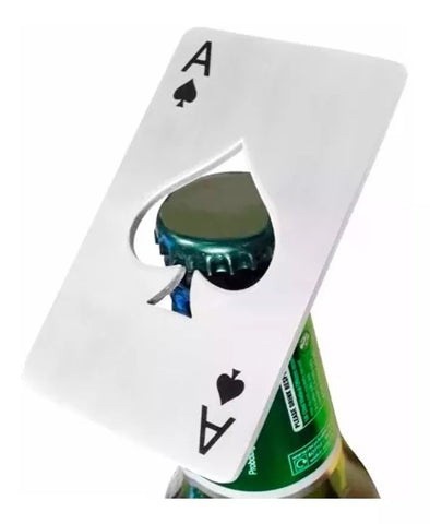 Ace Metal Card Bottle Opener - 25 Unit Per Box