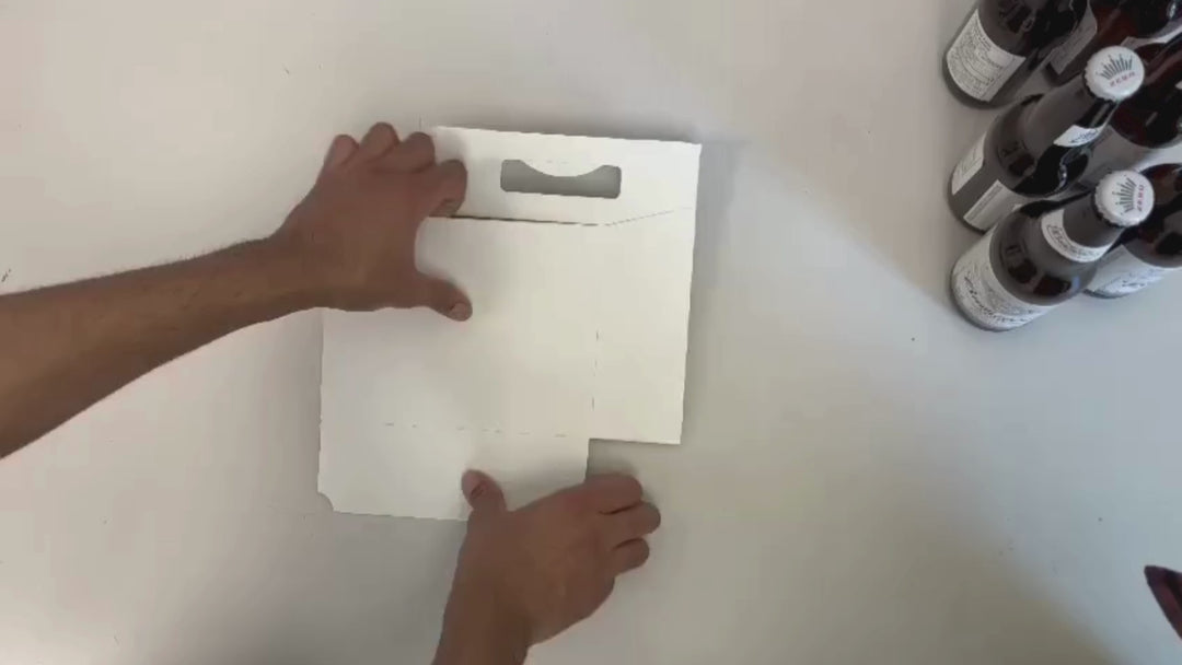 6 Pack Plain Cardboard Carriers  150/Box