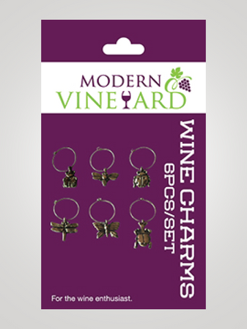 6 pc Wine Charms