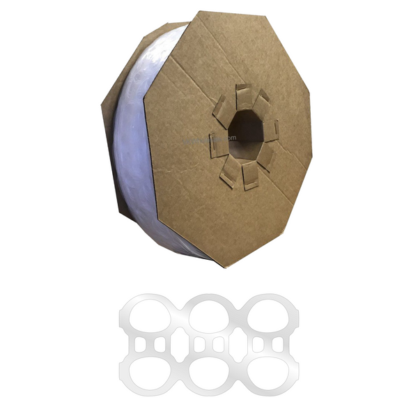 6 Pack Rings on a Roll:  Choose from 1500 or 3000 rings per box