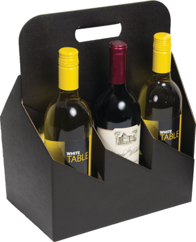 6 Wine Bottle Cardboard Carrier
