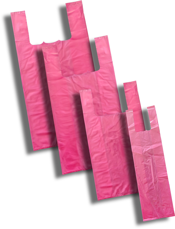 Burgundy Plastic Bags - LDPE Material
